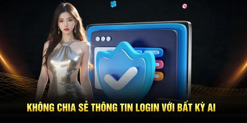 Không chia sẻ thông tin đăng nhập cá nhân với bất kỳ ai
