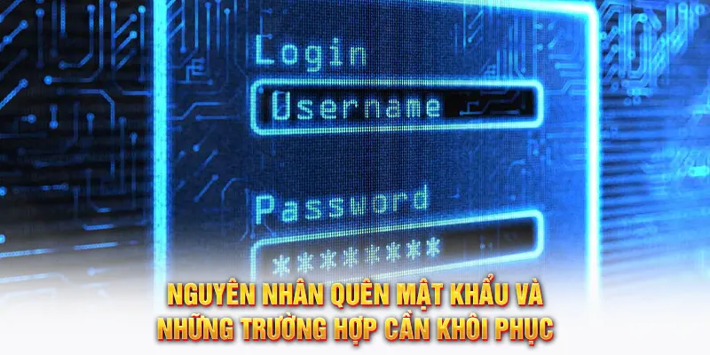 Nguyên nhân quên mật khẩu 58WIN cần lưu ý