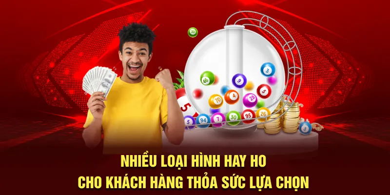 Nhiều loại hình xổ số tại 58WIN thỏa sức lựa chọn